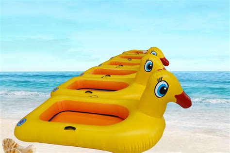 Wt024 Inflatable Little Yellow Duck Boatinflatable Bouncers Inflatable Water Slides Bouncy