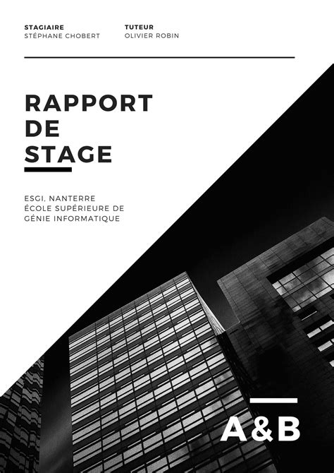 Rapport De Stage 10 Modèles Gratuits Et Efficaces Canva