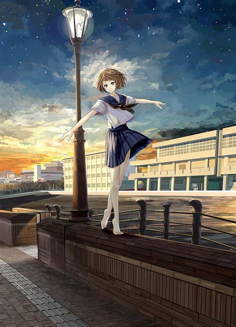 3840x2160px 4k Free Download Anime Anime Girls Barefoot Outdoors