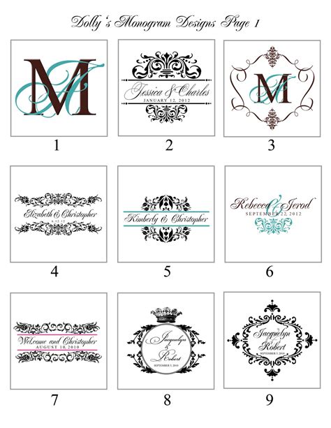 Paper Perfection Monograms And Logos