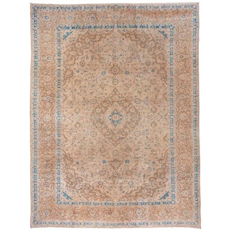 Tabriz Carpet, Soft Palette, circa 1920s For Sale at 1stDibs