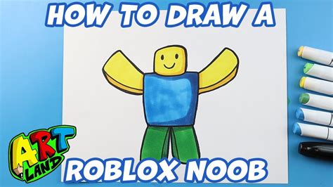 How To Draw A Roblox Noob Youtube
