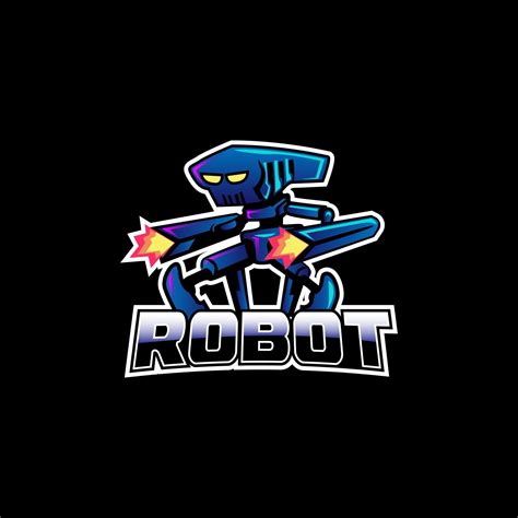 Robot Mascot Logo Esparto Team Concept 2815942 Vector Art At Vecteezy