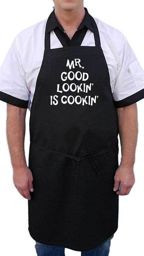 Apron And Chef Hat Set Mr Good Lookin Bbq T Idea Etsy Canada