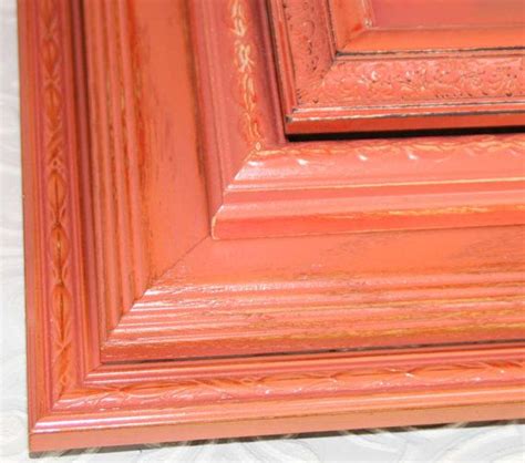 Set Of Four Vintage Coral Hand Painted Distressed Frames On Etsy 86