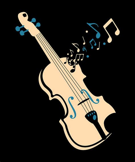 Violin Viola Cello Bass Artistic Music Sound Wave Digital Art By