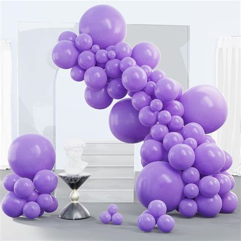 Partywoo Purple Balloons 140 Pcs Lavender Balloons