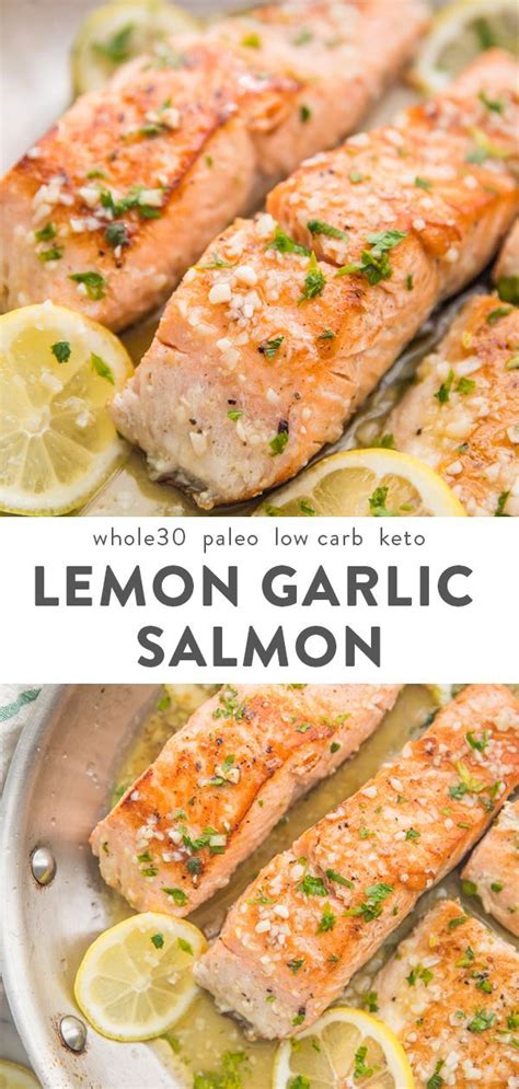 Medically reviewed by richard fogoros, md. Lemon Garlic Salmon (Whole30, Paleo, Low Carb, Keto ...