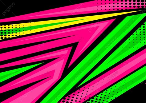 Abstract Racing Stripes With Yellow Black And Pink Background Free