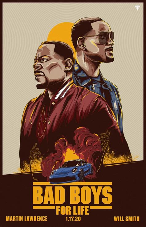 Bad boys 3 movie poster. Bad boys for life alternative illustrated poster Day ...
