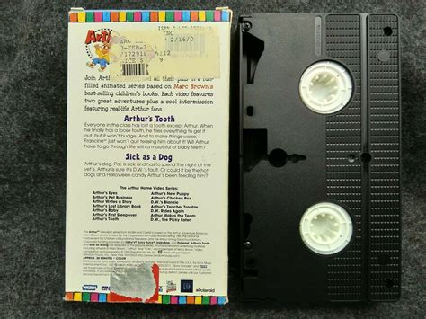 Vhs Arthur Arthurs Tooth And Sick As A Dog Vhs 1998 Vhs Tapes