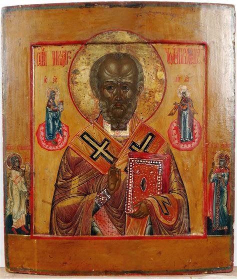 Russian Store Russian Icon Saint Nicholas The Wonderworker Of Myra