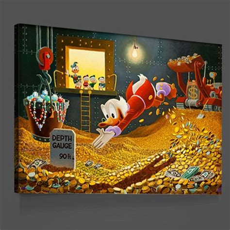 Scrooge Mcduck And Money Etsy