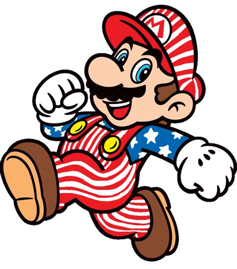 Super Mario Mario Patriotic Outfit 2d By Joshuat1306 On Deviantart