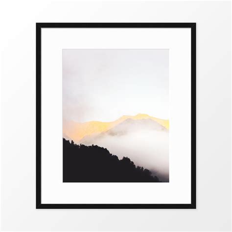 The Printed Home Mountain Mist Photography Poster Photo Art Print