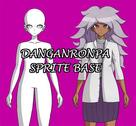 Danganronpa Sprite Base F2u By Enderdurant On Deviantart