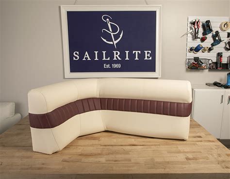 Upholstery is the work of providing furniture, especially seats, with padding, springs, webbing, and fabric or leather covers. How to Reupholster a Pontoon Corner Bench Backrest - Sailrite