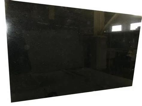 Polished Black Marble Stone Slab For Flooring Thickness 10 Mm At Rs