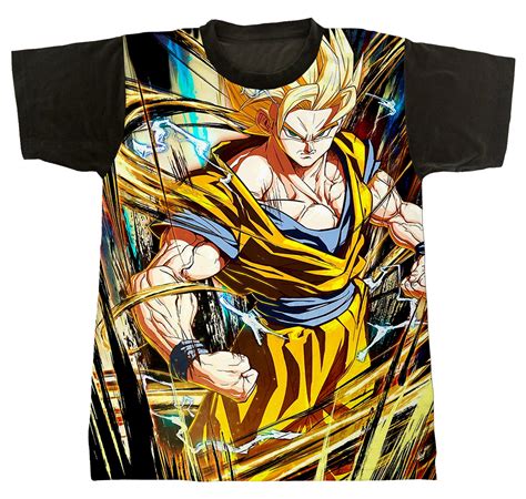Camiseta Dragon Ball Goku Loiro No Elo7 Ludam Rock 107b55d