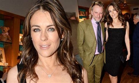 Elizabeth Hurley Joins Henry Cole At British Design Private View Daily Mail Online