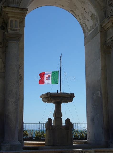Italian Flag In Naples Stock Image Image Of Country 119742393