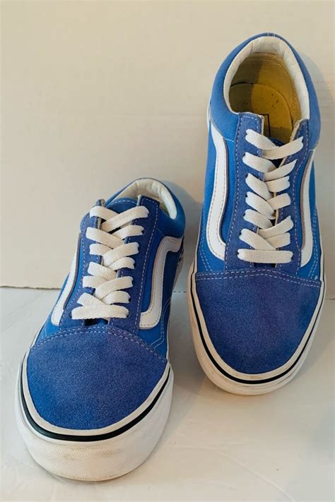 Vans Blue Suede Sneakers Size 7 Nuuly Thrift