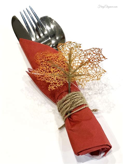 Simple And Elegant Thanksgiving Place Setting Ideas Frugelegance