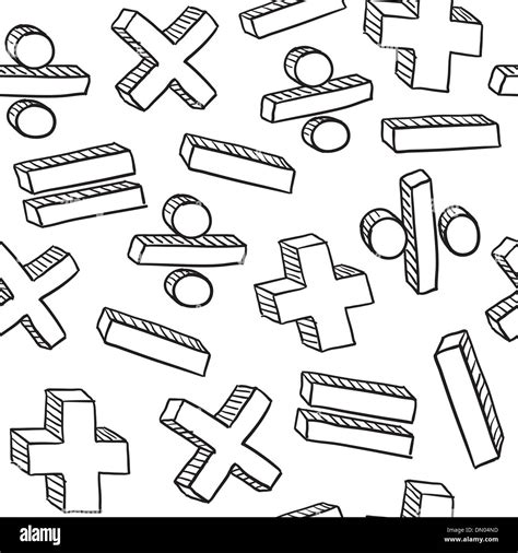 Seamless Math Symbols Vector Background Stock Vector Image And Art Alamy