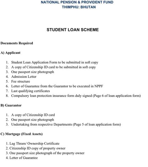 Free Students Loan Application Form Doc 553kb 7 Pages