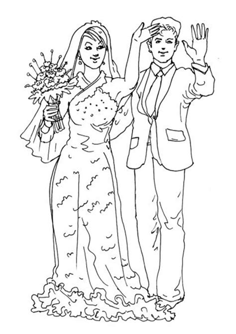 Free Printable Wedding Coloring Pages At Getcoloringscom Free Wedding
