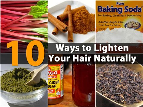 Dye all of the hair present outside of the sectioned highlights. 10 Ways to Lighten your Hair Naturally {Homemade Recipes ...