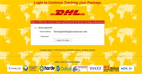 We can easily track your parcel by tracking your order number. Phishing email spoofing DHL asks users to confirm tracking ...