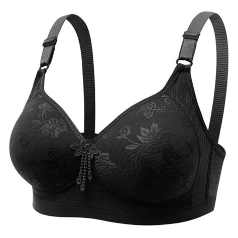 Plus Size Women Push Up Bra Big Cup Women Fat Full Coverage Thin Wire Free Back Closure Plaid