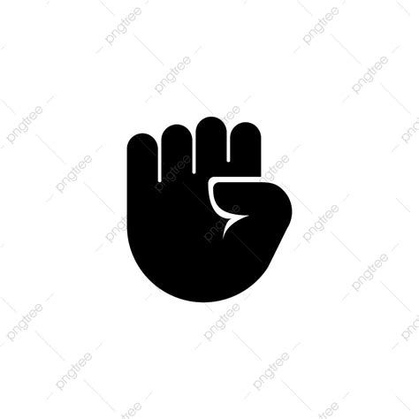 Clenched Fist Silhouette Png Images Clenched Raised Fist Icon Hand