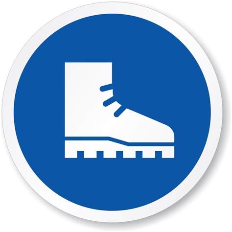 Wear Foot Protection Symbol Iso Mandatory Sign Sku Is 1017