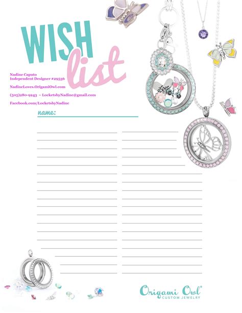 Make A Wish Print This List And Write Out What You Are Wishing For