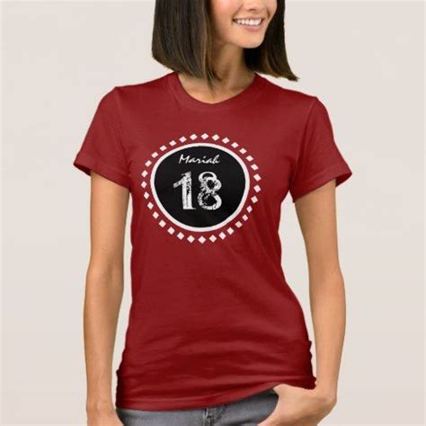 18th Birthday T Eighteen Custom Name T Shirt 18th Birthday Ts Aries Ts