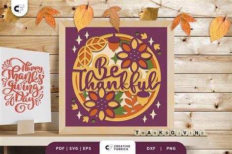 Thanksgiving 3d Svg Cut Files For Paper Crafts Creative Fabrica