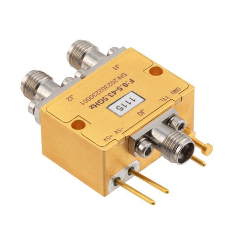 Absorptive Spdt Wideband Pin Diode Switch Operating 500 Mhz To 435 Ghz