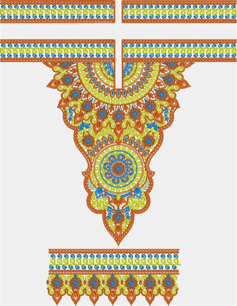 Embdesigntube Trendy Embroidered Neck Patterns Designs