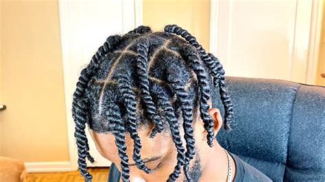 How To Two Strand Twist Men Grow Longer Hair Faster Youtube
