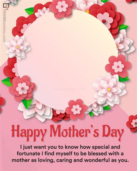 Happy Mothers Day Wishes With Photo Frame