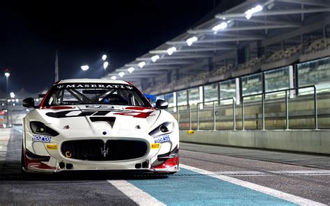 Hd Wallpaper Maserati Granturismo Mc Gt Race Car Front View
