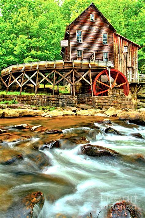 Grist Mill In The Forest Photograph By Adam Jewell Fine Art America