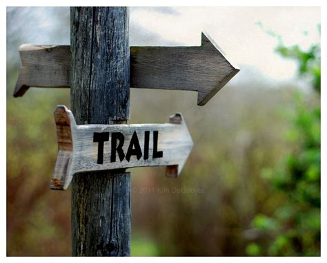 Rustic Wall Decor Wooden Hiking Trail Marker Photo Trail Etsy