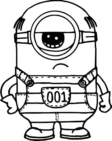 Minion Coloring Pages Bob Clipartmag Sketch Coloring Page