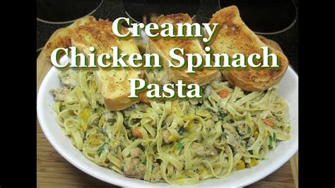 Easy Italian Creamy Chicken And Spinach Pasta ~ Easy Chicken