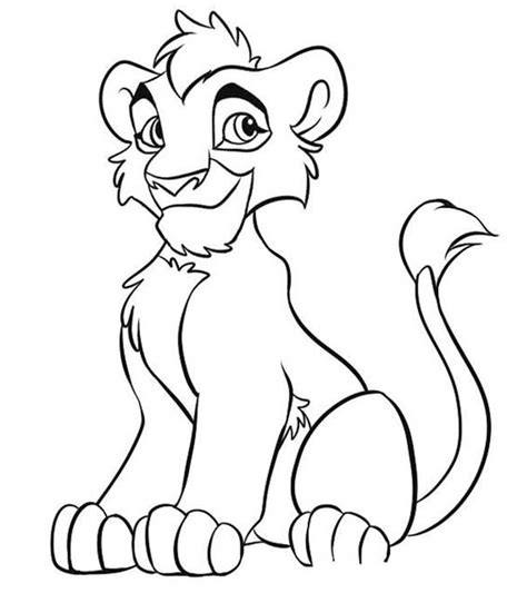 Kovu Lion King 2 Lion Coloring Pages - Print Color Craft