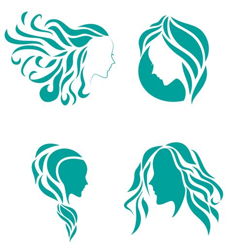 Hair Fashion Icon Symbol Of Female Beauty 618355 Vector Art At Vecteezy