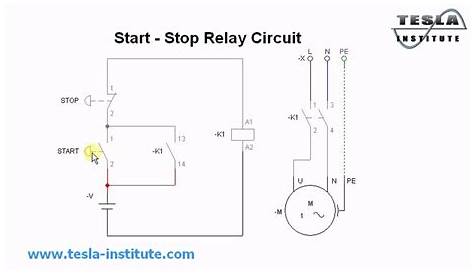 motor start stop circuit diagram